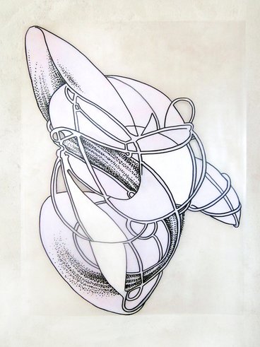 Acryl auf Plexi, 110 x 80 cm